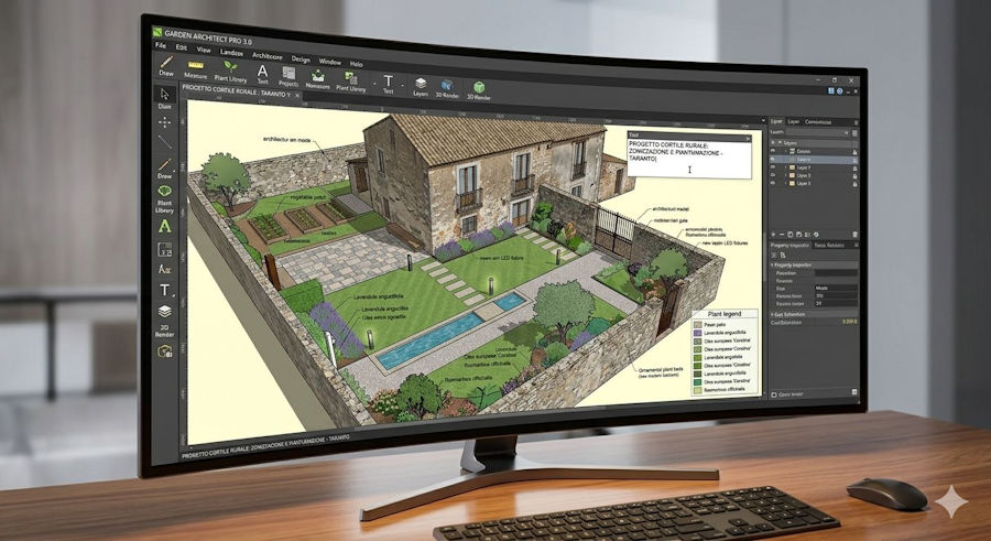 Un esperto di garden design in videoconferenza con te